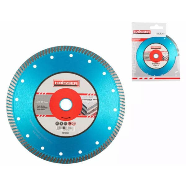 Диск діамантовий Turbo concrete pro 125х2.3х10х22.23 Haisser - зображення 1