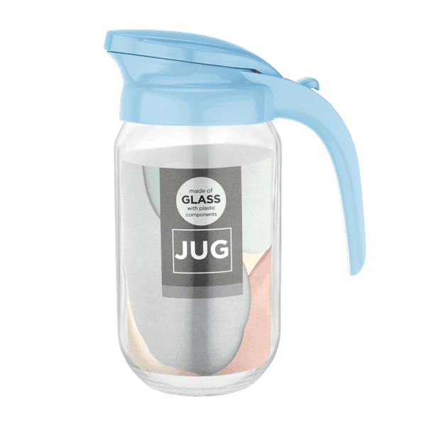 Глечик скляний BELUGA синій 1000 мл VT-111028 Vittora - зображення 1