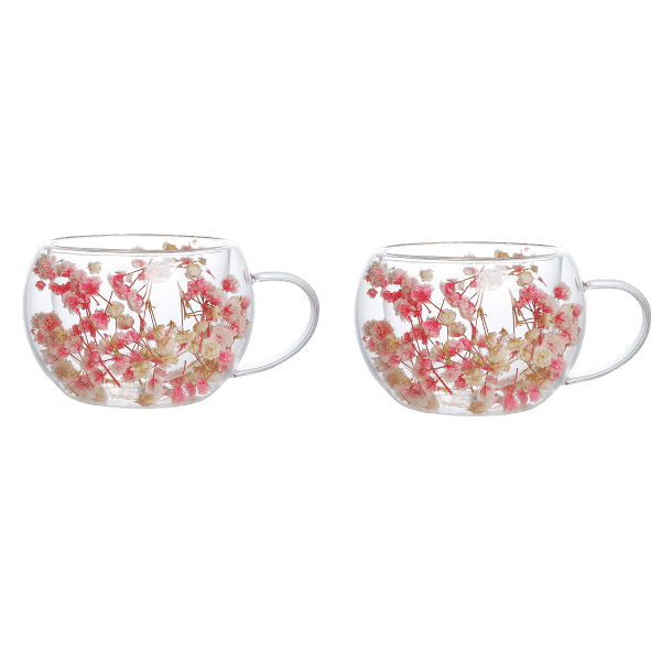 Набір чашок VT-5327-270 Спекотне літо з подвійним дном 2шт. 270мл Vittora - зображення 1