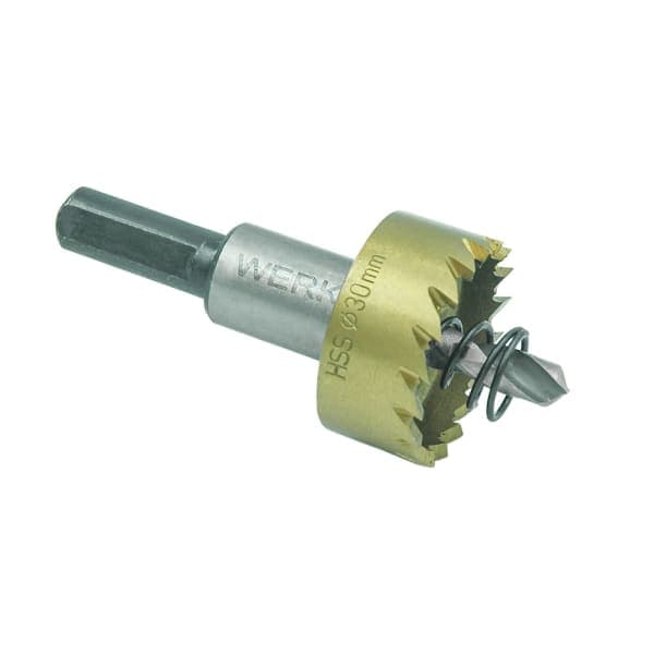 Свердло корончасте HSS по металу - 30 мм WERK 3538730 - зображення 1