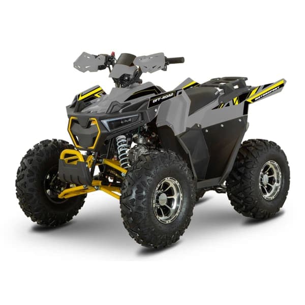 Квадроцикл FORTE AFF125 PRO сіро-жовтий - зображення 1