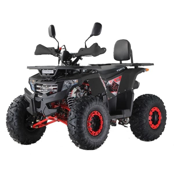 Квадроцикл FORTE ATV125F чорно-червоний - зображення 1