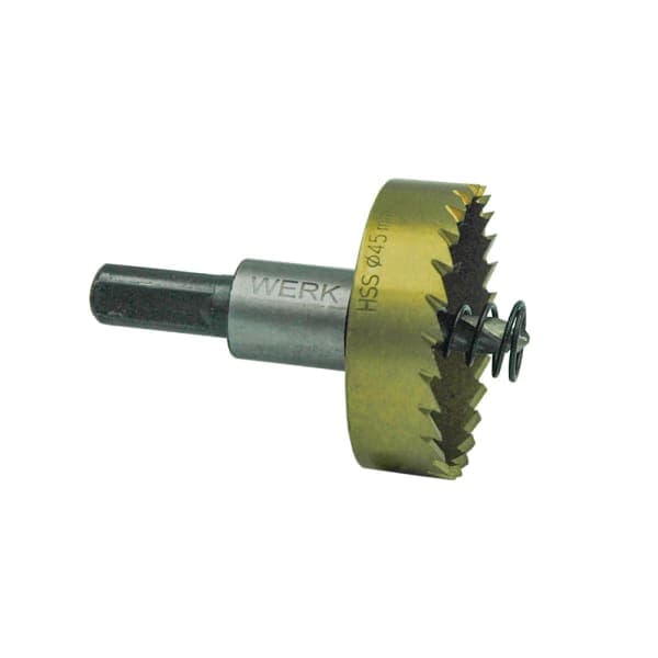 Свердло корончасте HSS по металу - 45 мм WERK 3538745 - зображення 1