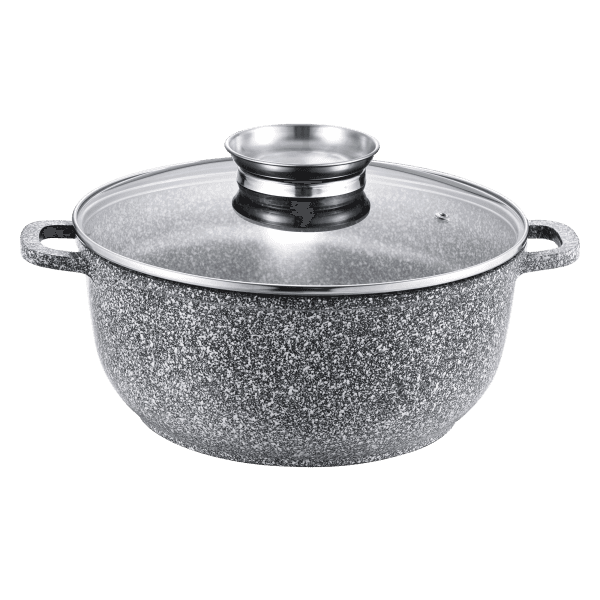 Каструля GT-2604-24 покриття CERAMIC SNOW (24x11,5cм) 4.5л Gusto - зображення 1