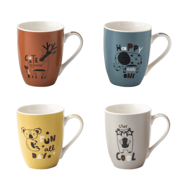 Чашка VT-C-170340 Айворі Кумедні звірі 340 мл Vittora - зображення 1