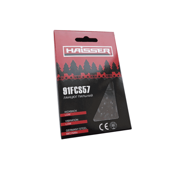 Ланцюг HAISSER 91FCS57 - 57 ланки, паз 1,3мм 0,50 , крок 3/8 L - зображення 1