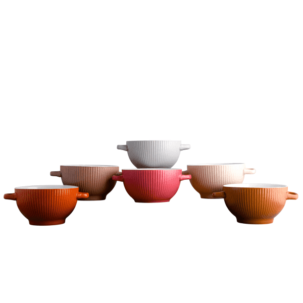 Бульйонниця рифлена з вушками VT-P-31140 650 мл Vittora - зображення 1