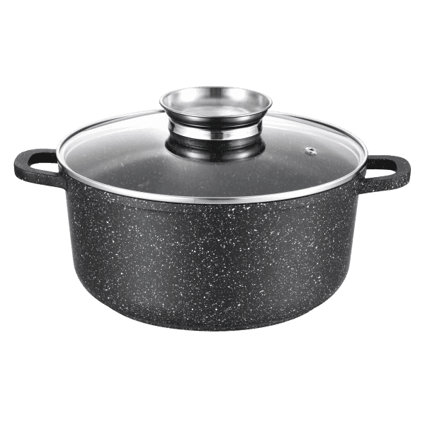 Каструля GT-2404-24 покриття MARBLE (24x11,5cм) 4,5л Gusto - зображення 1