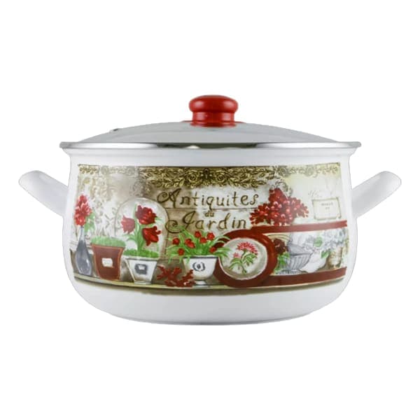 Каструля GT-T-120-FG Квітковий сад 20 см 4 л GUSTO - зображення 1