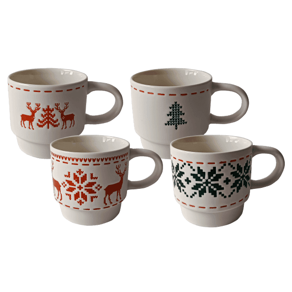 Чашка VT-C-336395 Новорічні мотиви Vittora 395 мл - зображення 1