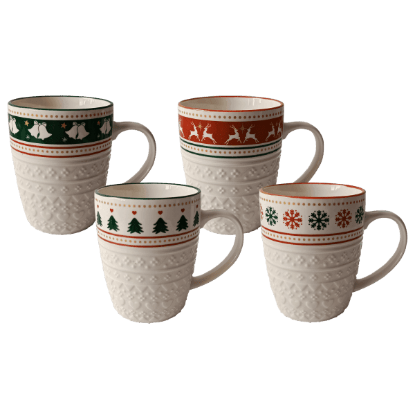 Чашка VT-C-341380 Снігова мозаїка Vittora 380 мл - зображення 1