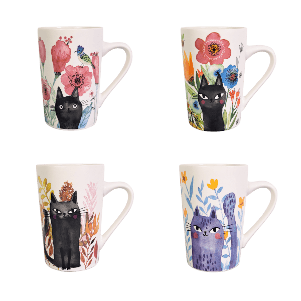 Чашка Художні коти VT-C-194385 Vittora 385мл - зображення 1