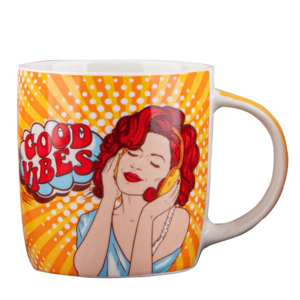 Чашка VT-C-222350 Дівчина з коміксів Vittora 350 мл - зображення 1