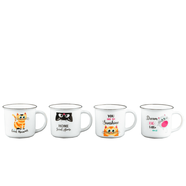 Чашка VT-C-59350 Кіт з привітанням Vittora 350 мл - зображення 1