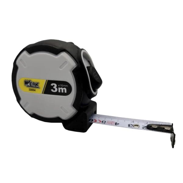 Рулетка вимірювальна 22054 Werk 3 м х 16 мм - зображення 1