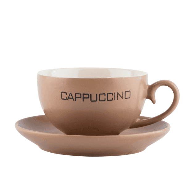 Чашка для капучино з блюдцем VT-P-5102 Vittora 295 мл - зображення 1