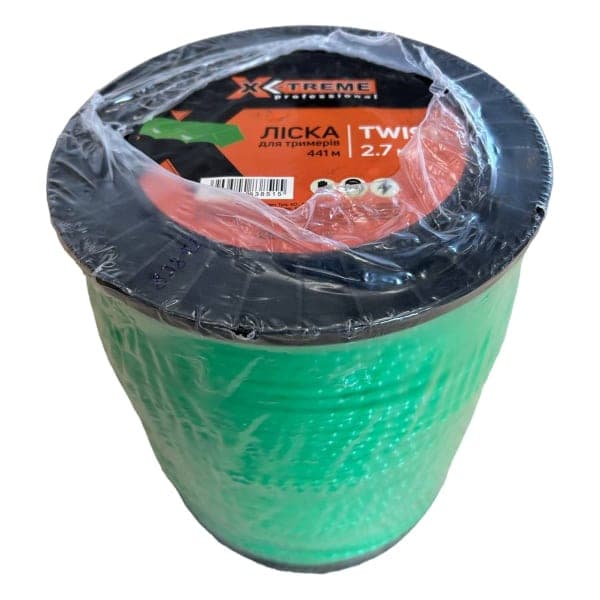Волосінь для мотокос кручений квадрат X-Treme 2.7мм x 441м - зображення 1