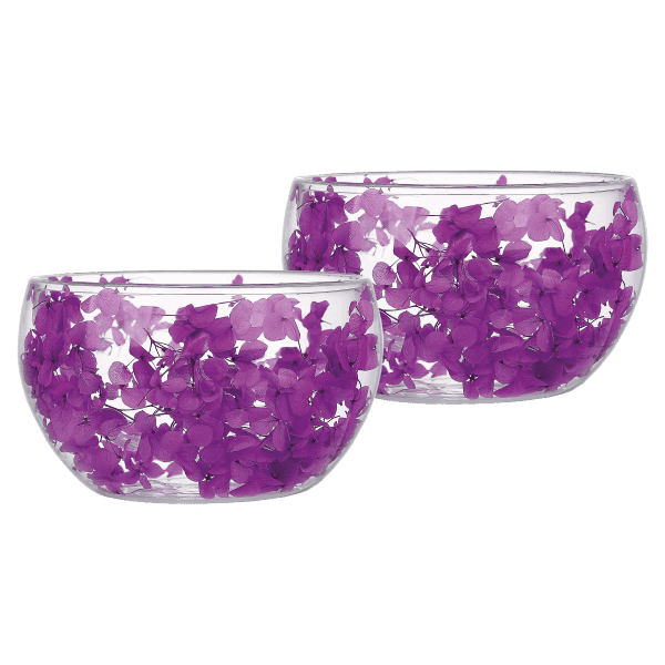 Набір салатників VT-3103-300 з подвійним дном Фіолетове диво Vittora (2шт) 300мл - зображення 1