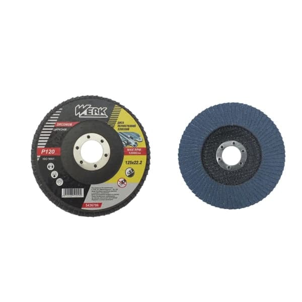 WERK А36, 125х22,23 Т29 Круг пелюстковий корунд цирконію - зображення 1