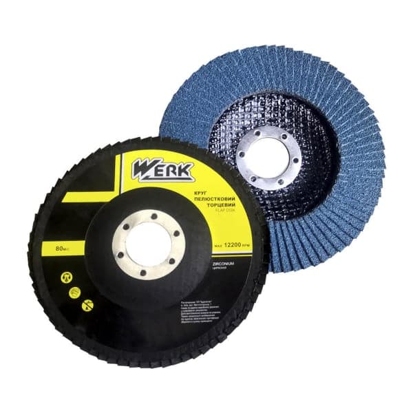 WERK А120, 125х22,23 Т29 Круг пелюстковий корунд цирконію - зображення 1