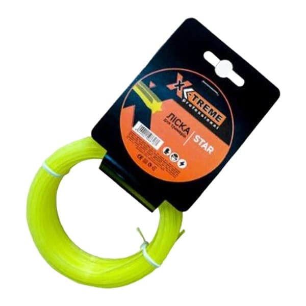 Ліска для мотокоси X-TREME 2,7 мм х 15 м, жовта - зображення 1