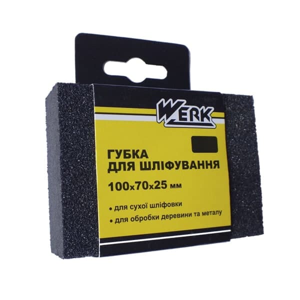 Губка для шліфування Werk P180 100х75х25 мм - зображення 1