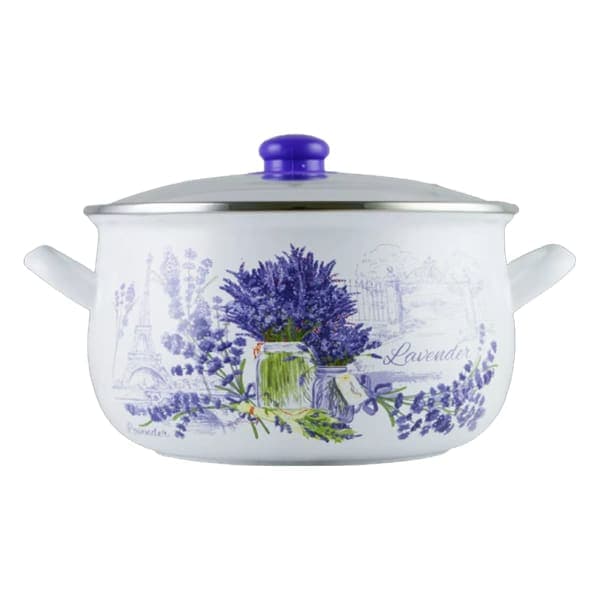Каструля GT-T-122-L Лаванда 22 см 5.1 л GUSTO - зображення 1