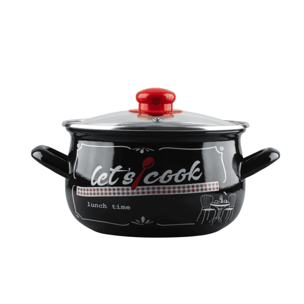 Каструля GT-T-120-LCB Lets cook чорна 20 см 4 л GUSTO - зображення 1