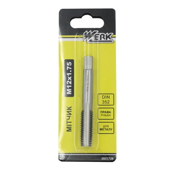 Мітчик Werk M12х1,75 - зображення 1