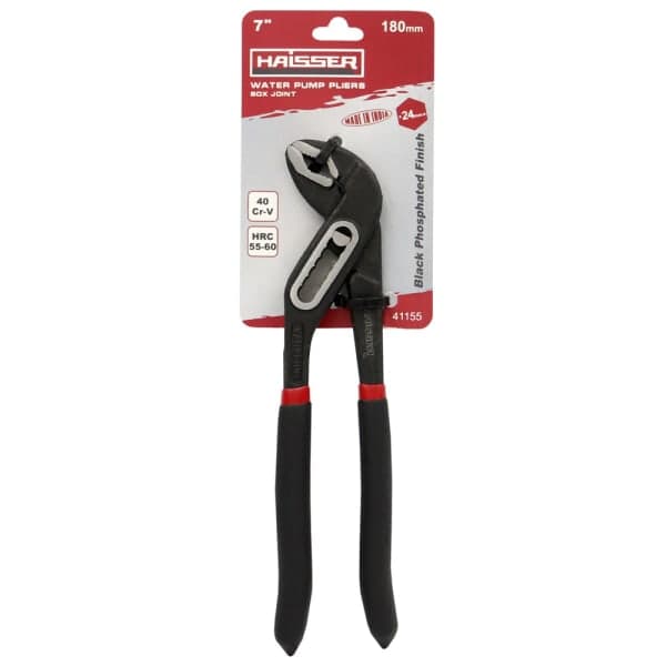 Кліщі переставні 180 мм, фосфатовані Haisser 41155 - зображення 1