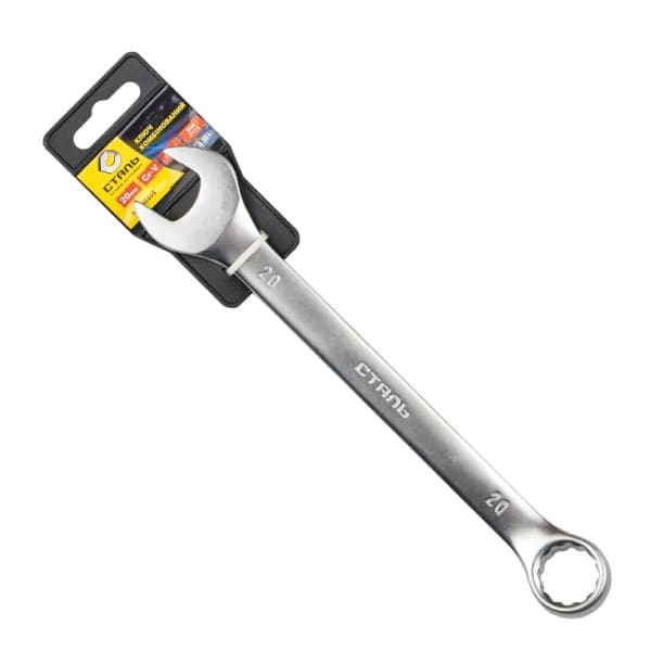 Ключ комбінований Satin з підвіскою 48448 Сталь 24 мм - зображення 1