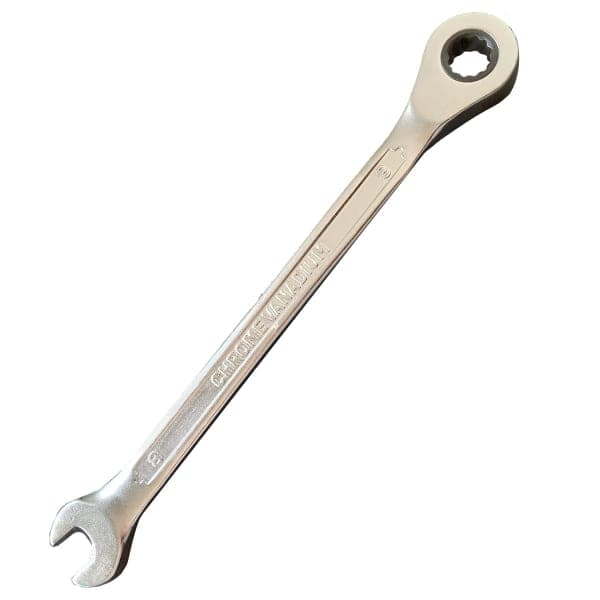 Ключ комбінований з тріскачкою CRV Cold Stamped 8 мм Haisser 48488 - зображення 1