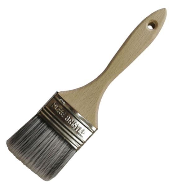 Укрпром Пензель флейцевий євро нейлон сірий ворс 90/14 мм - зображення 1