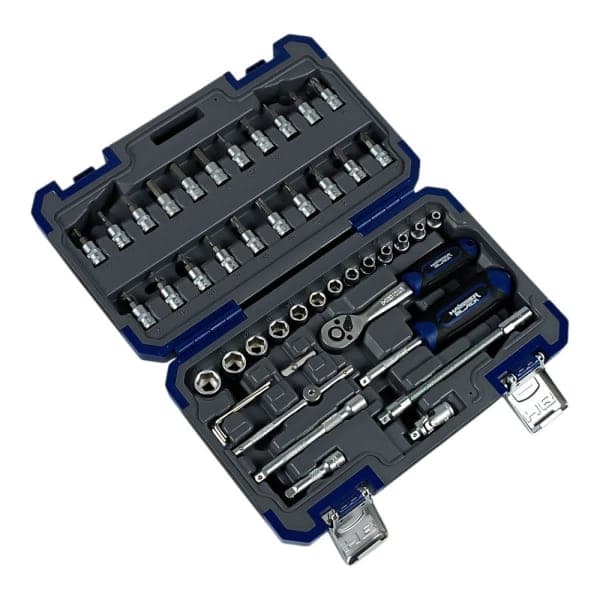 Набір інструментів професійний 1/4 46 од. Haisser BLACK 70256 - зображення 1