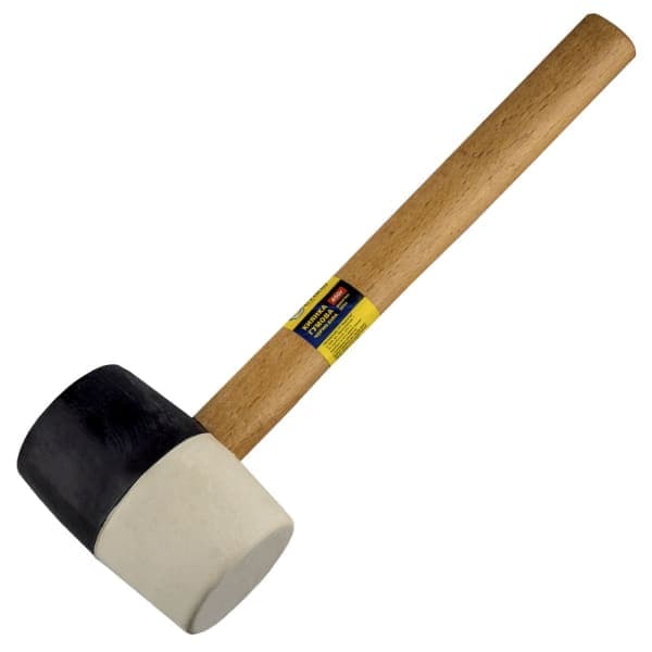 Сталь 44077 Киянка гумова чорно-біла 450 г - зображення 1