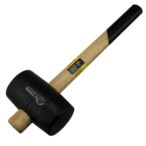 Сталь 44073 Киянка гумова чорна 450 г - зображення 1