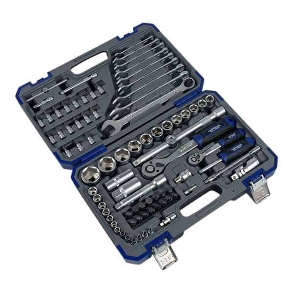 Набір інструментів професійний 1/4 і 1/2 82 од. Haisser BLACK 70253 - зображення 1