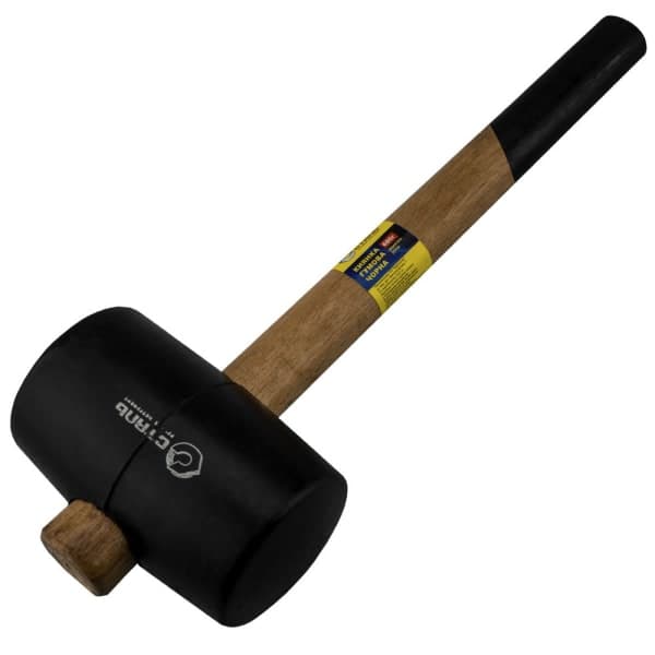 Сталь 44074 Киянка гумова чорна 680 г - зображення 1