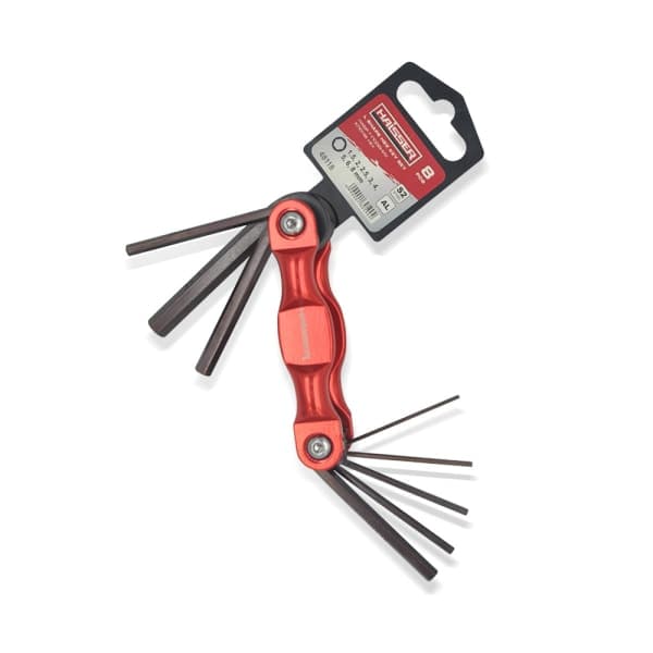 Набір розкладних Г-под. ключів HEX 8 од. Haisser 48118 - зображення 1