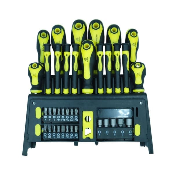 Набір викруток та біт 39 предметів 49112 Сталь - зображення 1