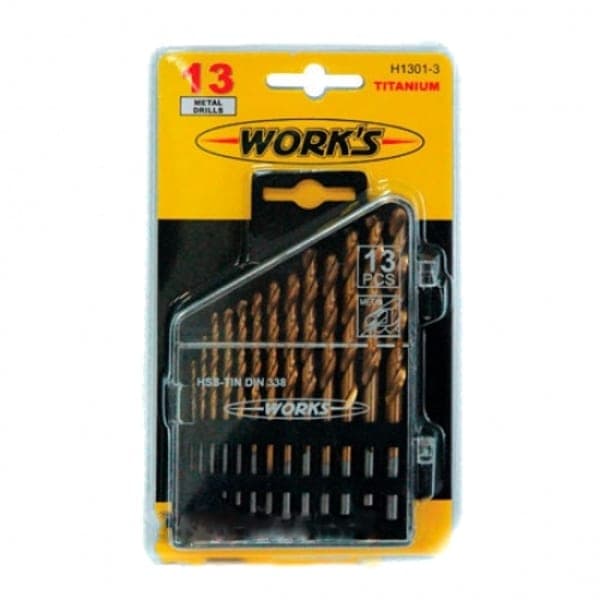 WORKS H1301-3 Набір свердел 13 шт - зображення 1