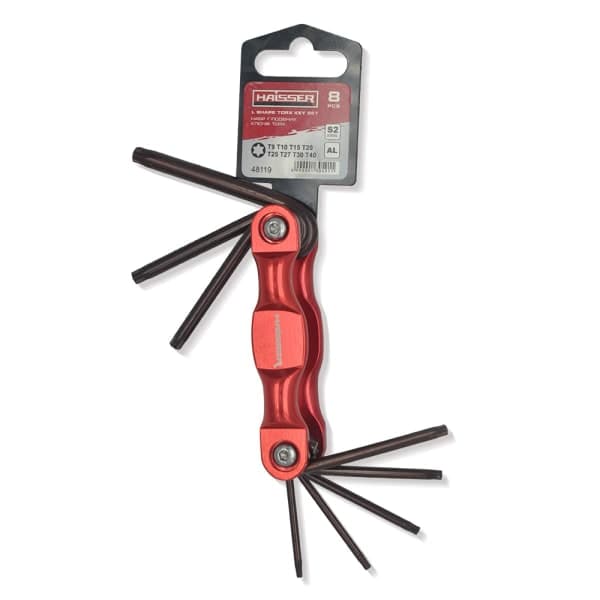 Набір розкладних Г-под. ключів TORX 8 од. Haisser 48119 - зображення 1