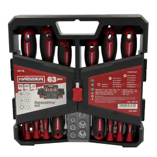 Набір викруток Haisser 63 шт 49136 - зображення 1