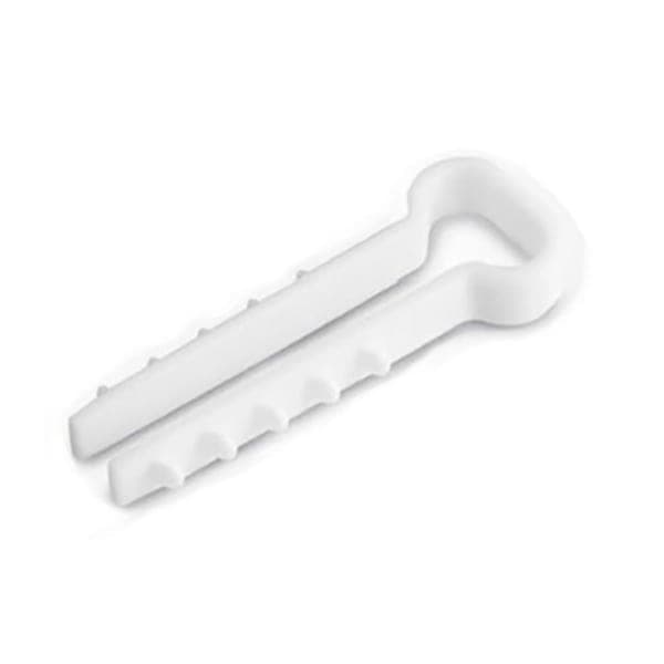 Дюбель-хомут - 8х5 білий під плоский кабель уп.100шт. Haisser - зображення 1