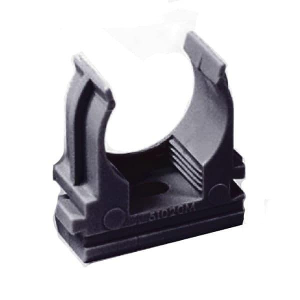 Кріплення для гофри - 20 мм чорне, уп. 100 шт. Haisser - зображення 1