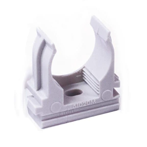 Кріплення для гофри - 32 мм сіре, уп. 50 шт. Haisser - зображення 1