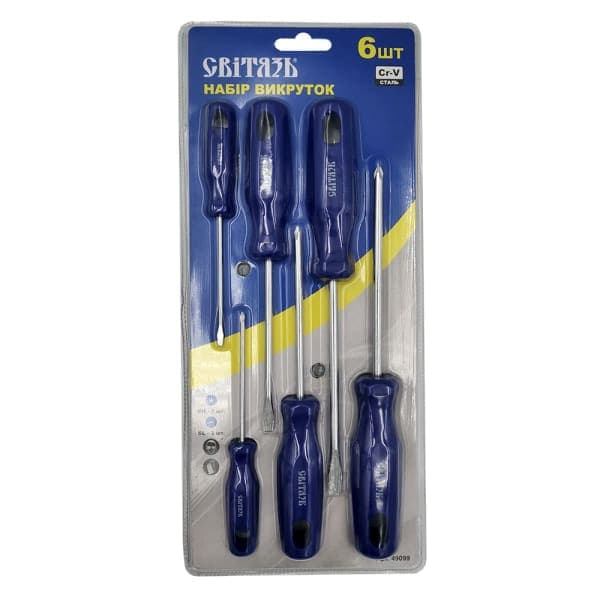 Набір викруток Світязь 49099, 6 предметів - зображення 1