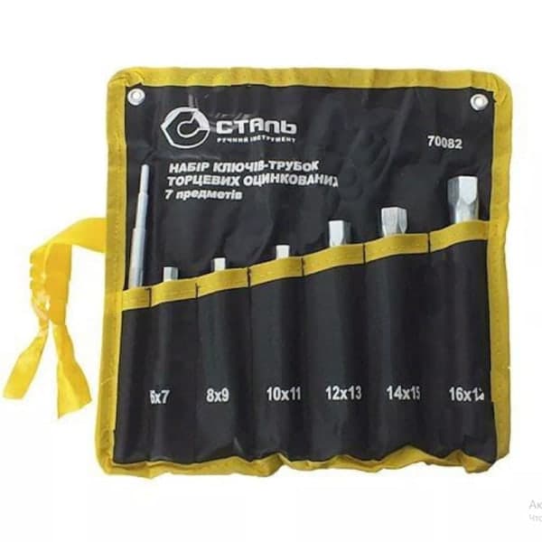 Сталь Набір ключів трубчастих і комірець 6шт - зображення 1
