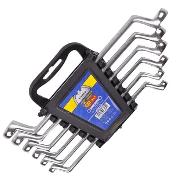 Сталь 48030 Набір ключів комбінованих CRV 6 шт - зображення 1