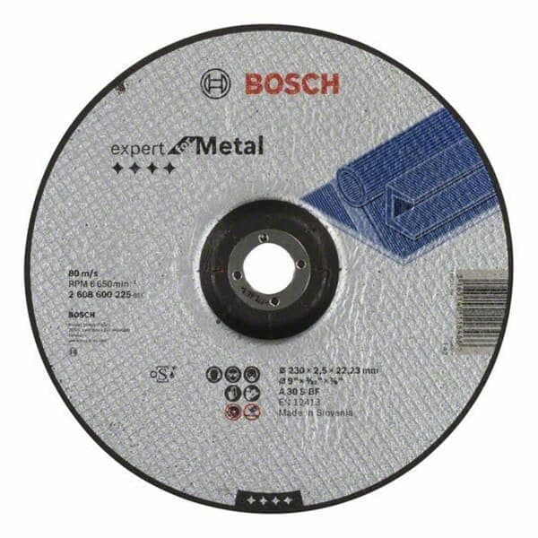 Bosch 230x2.5мм Круг відрізний по металу увігнутий (2608600225) - зображення 1